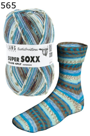 Super Soxx Exotic Fruit Lang Yarns Farbe 565