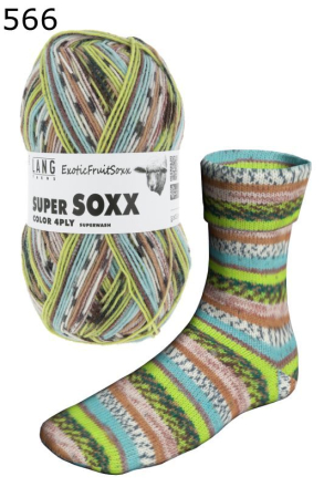 Super Soxx Exotic Fruit Lang Yarns Farbe 566