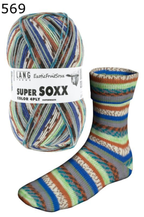 Super Soxx Exotic Fruit Lang Yarns Farbe 569
