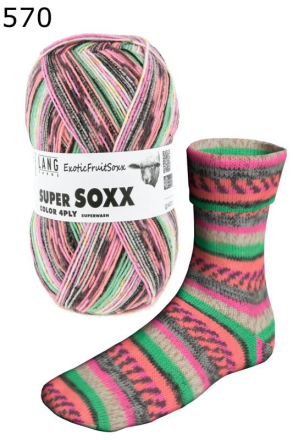 Super Soxx Exotic Fruit Lang Yarns Farbe 570