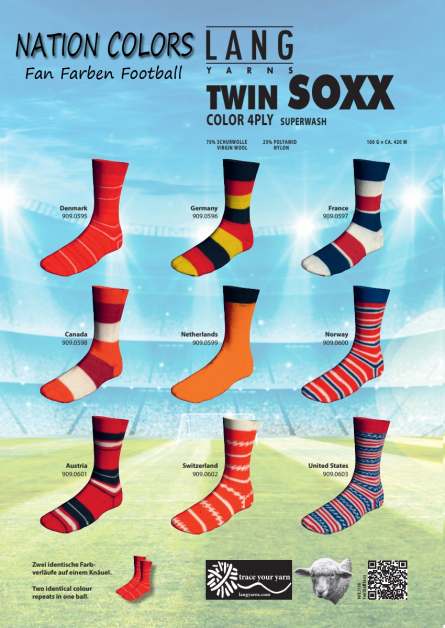 Super Soxx Nation Colors Lang Yarns