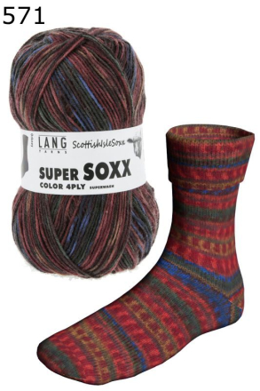 Super Soxx Scottish Isle Lang Yarns Farbe 571