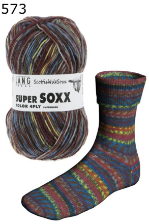Super Soxx Scottish Isle Lang Yarns Farbe 573