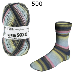 Super Soxx Sporty Lang Yarns Farbe 500