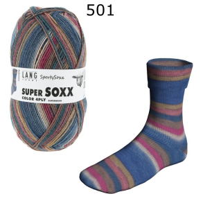 Super Soxx Sporty Lang Yarns Farbe 501