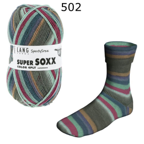 Super Soxx Sporty Lang Yarns Farbe 502