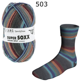 Super Soxx Sporty Lang Yarns Farbe 503