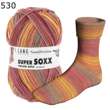 Super Soxx Time of Day Lang Yarns Farbe 530