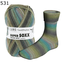 Super Soxx Time of Day Lang Yarns Farbe 531