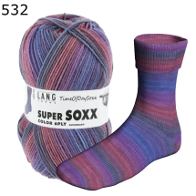 Super Soxx Time of Day Lang Yarns Farbe 532