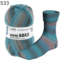 Super Soxx Time of Day Lang Yarns Farbe 533