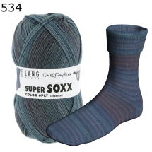 Super Soxx Time of Day Lang Yarns Farbe 534
