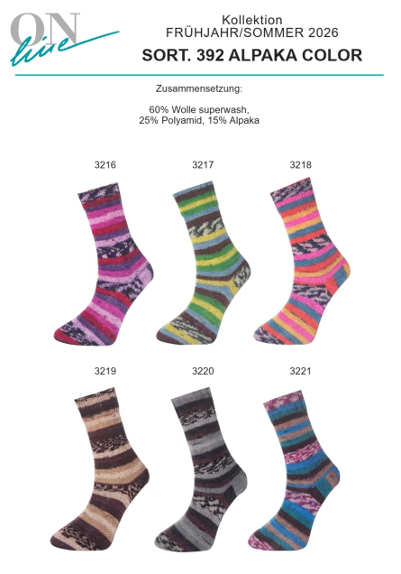 Supersocke 392 Alpaka ONline Sockenwolle