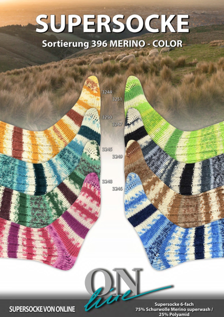 Supersocke 396 Merino ONline Sockenwolle