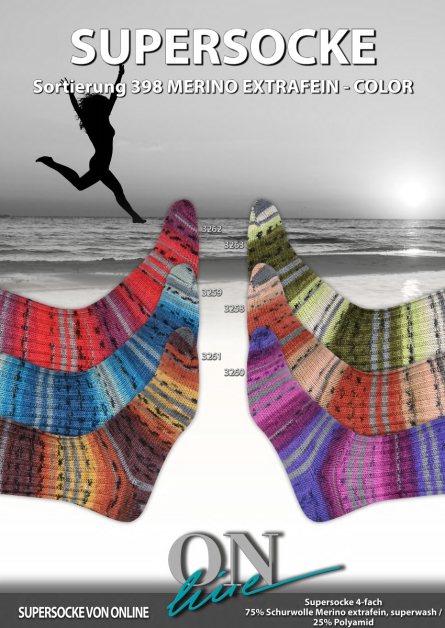 Supersocke 398 Merino ONline Sockenwolle