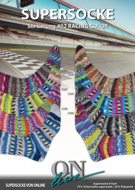 Supersocke 402 Racing ONline Sockenwolle