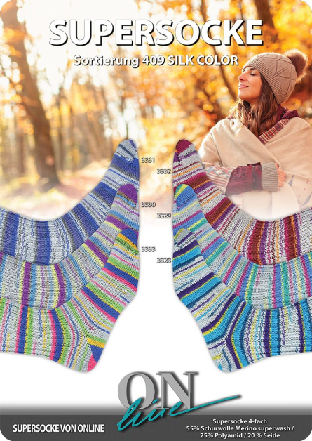 Supersocke 409 Silk ONline Sockenwolle