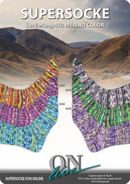 Supersocke 413 Merino ONline Sockenwolle