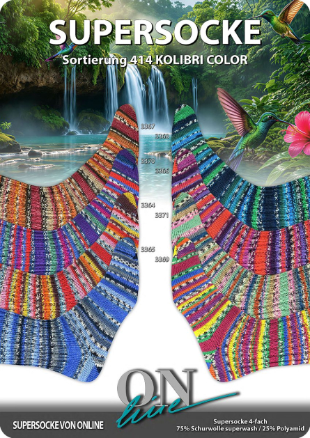Supersocke 414 Kolibri ONline