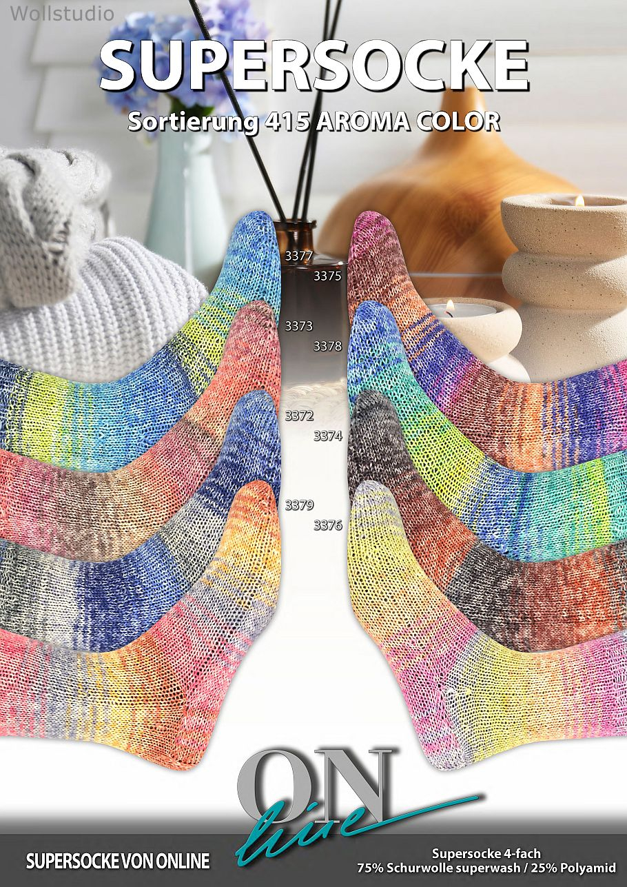 Supersocke 415 Aroma ONline Farbe 9999