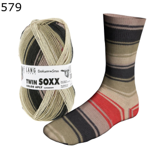 Twin Soxx Bookworm Lang Yarns Farbe 579