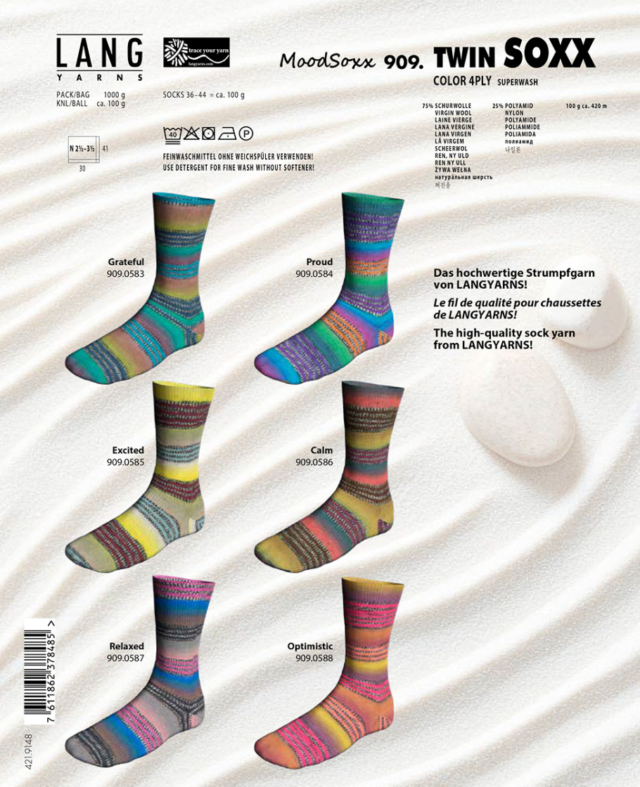 Twin Soxx Mood Lang Yarns Farbe 9999