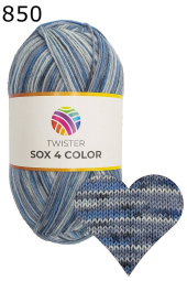 Twister Sox 4 Color Sockenwolle Farbe 850