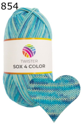 Twister Sox 4 Color Sockenwolle Farbe 854