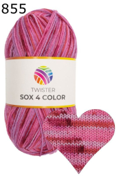 Twister Sox 4 Color Sockenwolle Farbe 855