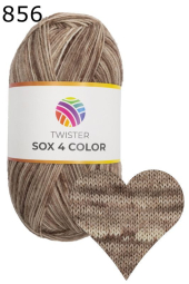 Twister Sox 4 Color Sockenwolle Farbe 856