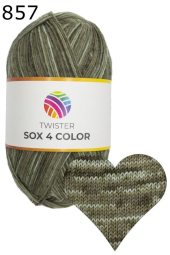 Twister Sox 4 Color Sockenwolle Farbe 857