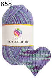 Twister Sox 4 Color Sockenwolle Farbe 858
