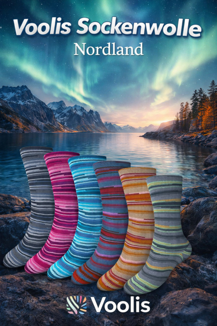 Voolis Sockenwolle Nordland