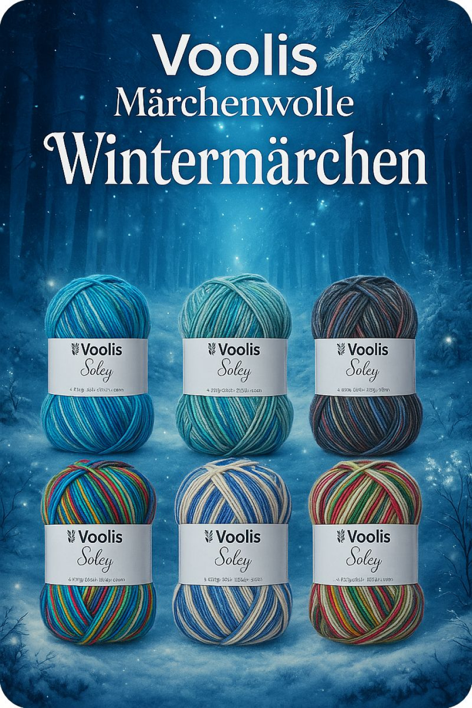 Voolis Sockenwolle Wintermrchen Farbe 9999