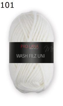 Wash Filz uni Pro Lana Farbe 101