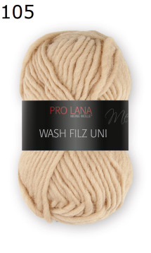 Wash Filz uni Pro Lana Farbe 105