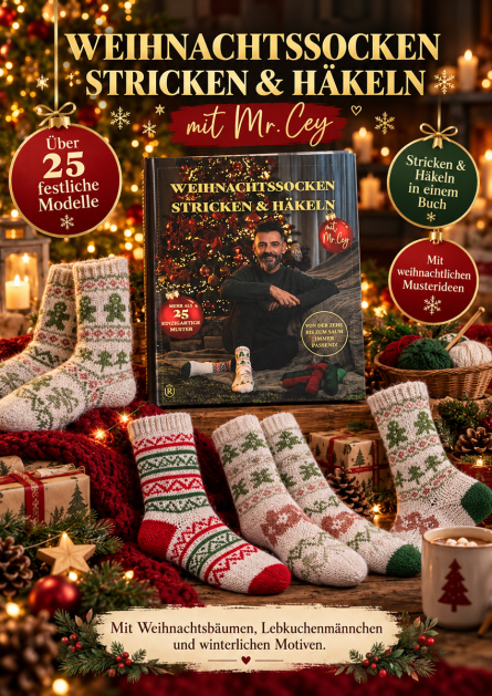 Weihnachtssocken stricken & h�keln