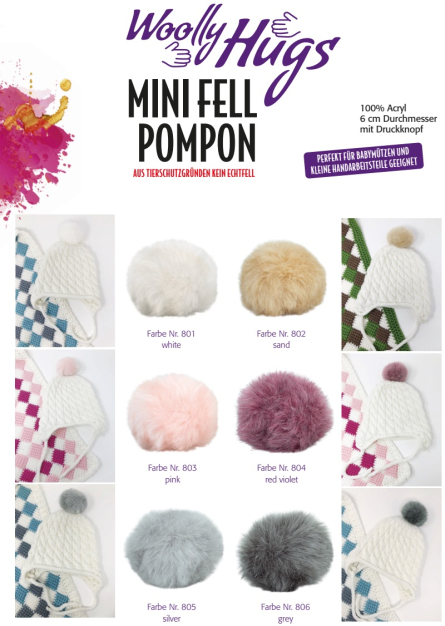 Mini Fell Pompon Woolly Hugs