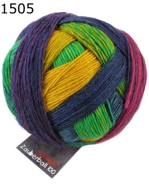 Zauberball 100 Schoppel Wolle Farbe 1505