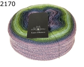 Zauberball Lace Flower Schoppel Wolle Farbe 2170