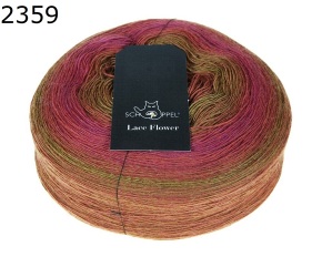 Zauberball Lace Flower Schoppel Wolle Farbe 2359