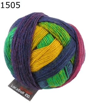 Zauberball Laceball 100 Schoppel Wolle Farbe 1505