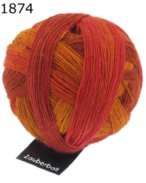 Zauberball Schoppel Wolle Farbe 1874
