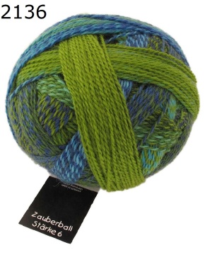 Zauberball Strke 6 Schoppel Wolle Farbe 2136
