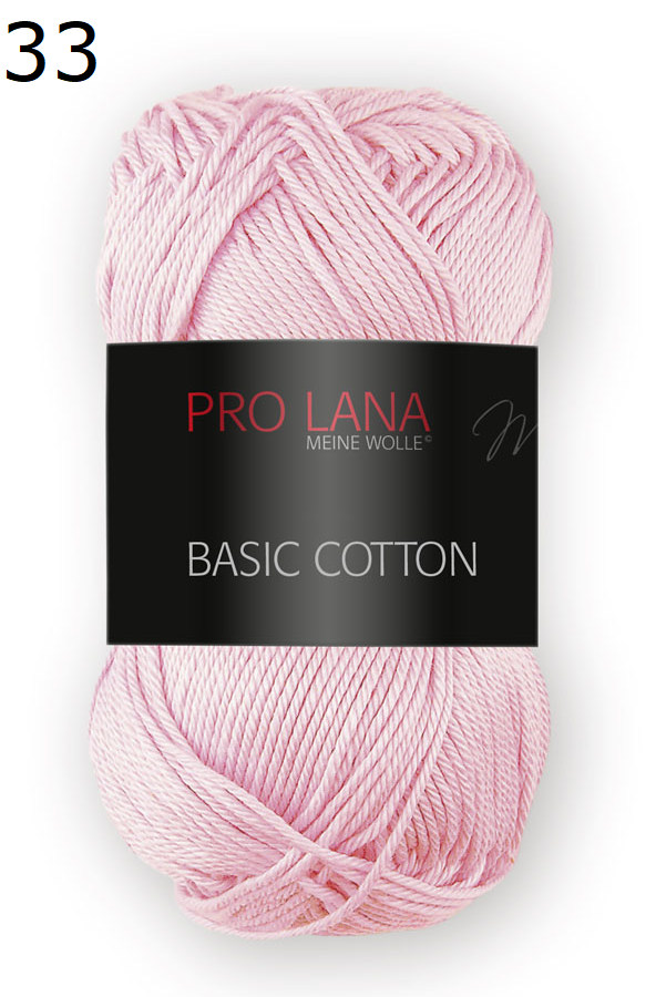 PRO LANA Basic Cotton - Gomitolo 50g / 125m, 100% Cotone, Colore 106 - Per Maglia E Uncinetto, Lavabile In Lavatrice