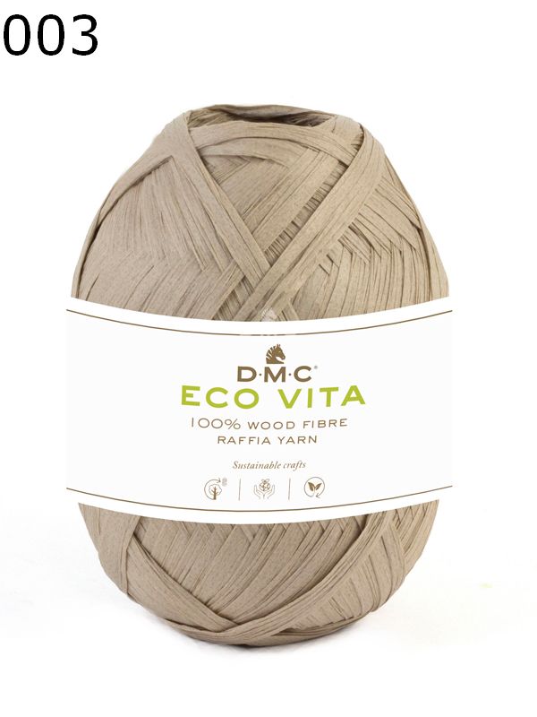 Raphia Eco Vita DMC 50g - Fil De Raphia Pour Tricot, Crochet, Tissage - Couleur N°07 - Expédié De France