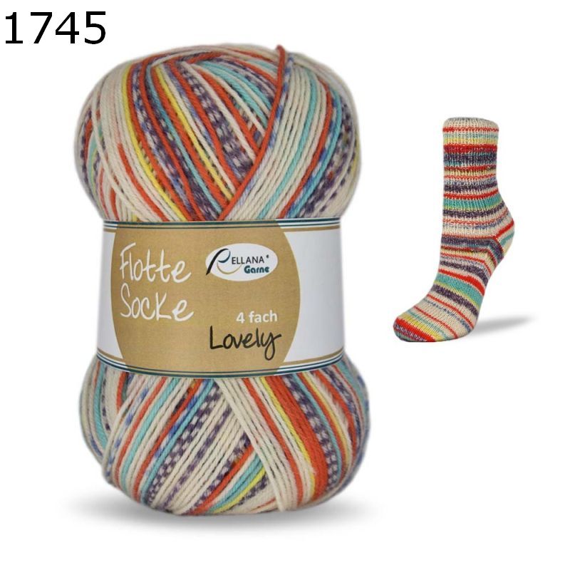Rellana Flotte Socke 4-fach Patagonia 1650 Multicolor
