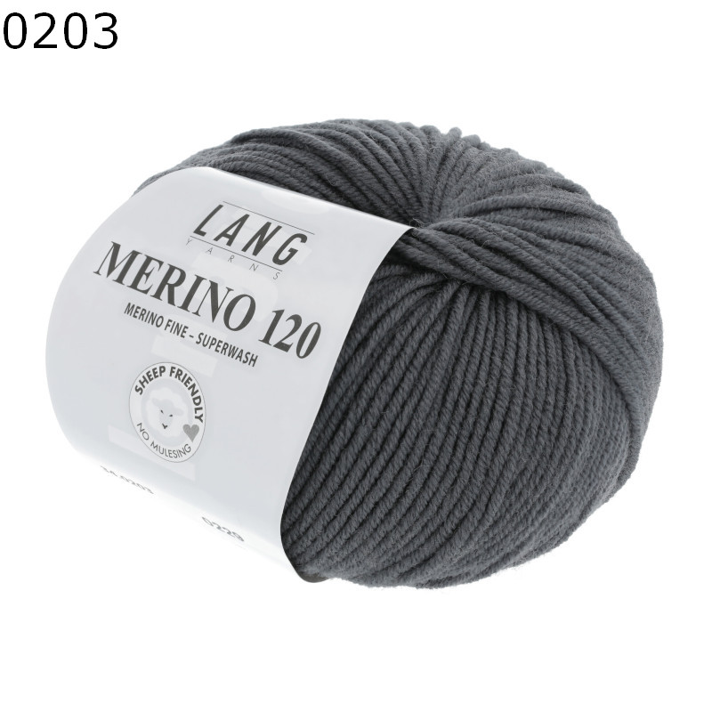 Lang Yarns Merino 120 Wolle – 100% Schurwolle, 50 G / 120 M, Farbe Camel