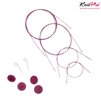 KnitPro Nadelseil Thin & Flex pink 360