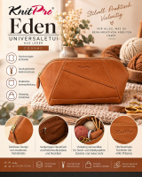 KnitPro Eden Leder Universaletui cognac